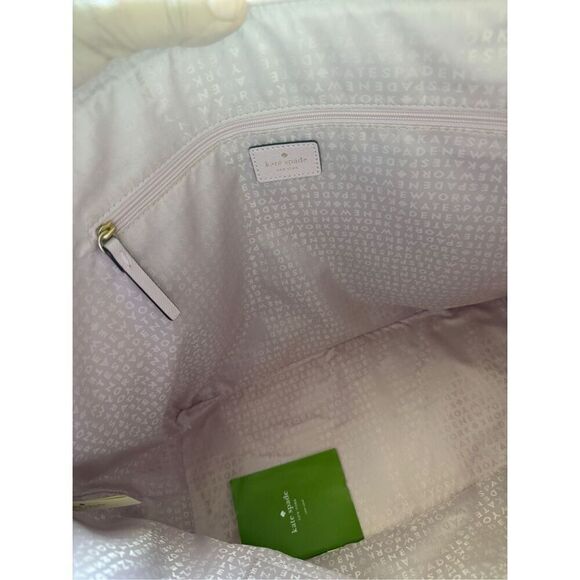 Kate Spade Hani Haven Lane Womens Pink Glitter Dot Saffiano Leather Tote Bag - Picture 13 of 13